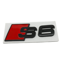 Load image into Gallery viewer, S3 S4 S5 S6 S8 Car Trunk Emblem Audi Black , Metal
