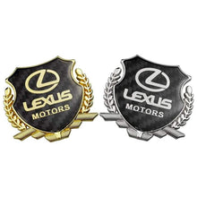 Load image into Gallery viewer, Lexus Motors Carbon Shield Logo Emblem
