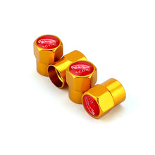 Load image into Gallery viewer, 4pcs Jaguar Red Background Logo Tire Valve Caps
