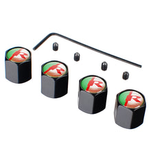 Load image into Gallery viewer, 4pcs Jaguar R Logo Anti Theft Tire Valve Caps
