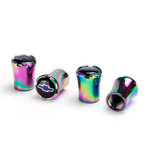 Load image into Gallery viewer, 4pcs Chevrolet Logo Tire Valve Caps - Neo Chrome

