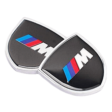 Load image into Gallery viewer, 2pcs M Power Emblem Sticker Shield For BMW

