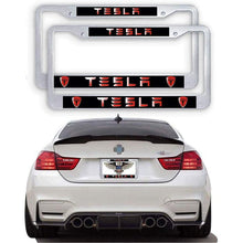 Load image into Gallery viewer, 2pcs Tesla License Plate Frames with Screw Caps
