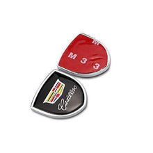 Load image into Gallery viewer, 2pcs Shield Cadillac Badge Black Emblems
