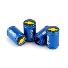 Load image into Gallery viewer, 4pcs Chevrolet Logo Tire Valve Caps - Black

