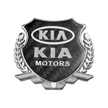 Load image into Gallery viewer, KIA Motors Carbon Shield Logo Emblem
