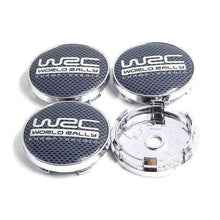 Load image into Gallery viewer, 4pcs 60mm WRC logo Red / Black Wheel Center Hub Caps
