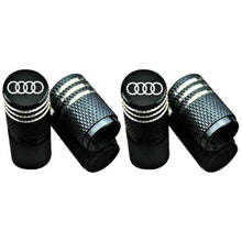 Load image into Gallery viewer, 4pcs Audi Logo Tire Valve Caps
