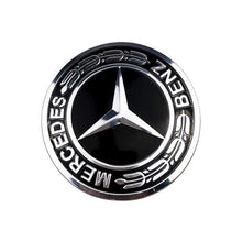 Load image into Gallery viewer, 4pcs 52mm Mercedes-Benz Black-Silver Wheel Hub Stickers
