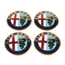 Load image into Gallery viewer, 4pcs Wheel Center Caps Stickers Alfa Romeo Mito 56.5mm
