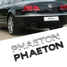 Load image into Gallery viewer, 125x17mm Silver or Black Metal Sticker for PHAETON
