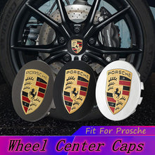Load image into Gallery viewer, 4pcs Prosche LOGO Wheel Center Caps
