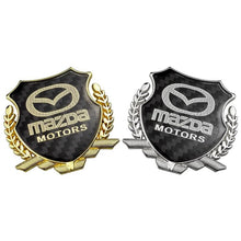 Load image into Gallery viewer, Mazda Motors Carbon Shield Logo Emblem
