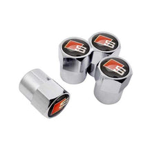 Load image into Gallery viewer, 4pcs Audi S Line Logo Tire Valve Caps - Silver
