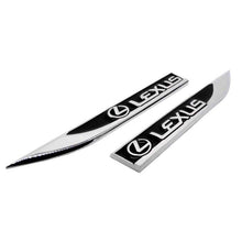 Load image into Gallery viewer, 2Pcs Lexus Logo Blade Fender Emblem Sticker

