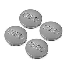 Load image into Gallery viewer, 4Pcs Audi Logo Wheel Center Caps 60mm 61mm 68mm 69mm 77mm 145mm 146mm 150mm 151mm
