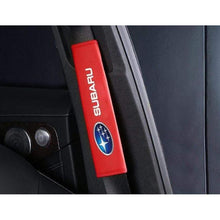 Load image into Gallery viewer, 2pcs Subaru Logo Seat Belt Pads
