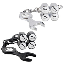 Load image into Gallery viewer, 4pcs Jaguar Logo Wheel Tire Valve Caps + Keychain
