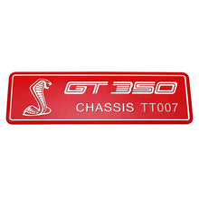 Load image into Gallery viewer, Ford GT350, GT350R Chassis Emblem
