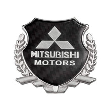 Load image into Gallery viewer, Mitsubishi Motors Carbon Shield Logo Emblem
