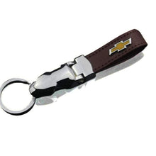 Load image into Gallery viewer, Leopard Head Chevrolet Logo Keychain
