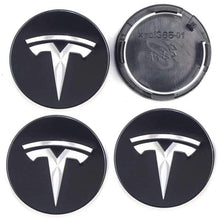 Load image into Gallery viewer, 4pcs 58mm Tesla Logo Wheel Center Caps
