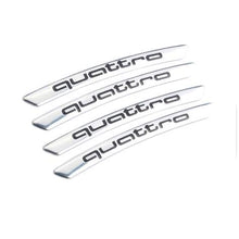Load image into Gallery viewer, 4pcs Quattro Wheel Emblem Sticker for Audi
