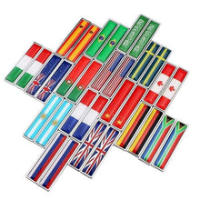 Load image into Gallery viewer, 2pcs Flag Emblem Metal Stickers
