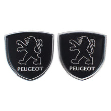 Load image into Gallery viewer, 2pcs Peugeot Logo Shield Emblems
