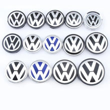Load image into Gallery viewer, 56/58/60/65/66/70/76MM 4pcs ABS Car Wheel Center Caps Hub Cover Emblem Accessories for GTI Jetta Tiguan Golf POLO Passat B5 B6
