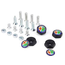 Load image into Gallery viewer, 4pcs License Plate Screws for Alfa Romeo Frame - Colored Logo
