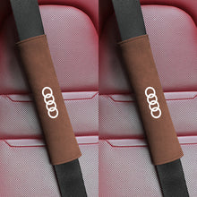 Load image into Gallery viewer, 2pcs Audi Logo Seat Belt Pads
