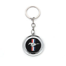Load image into Gallery viewer, Ford Mustang GT Metal Round Keychain
