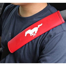 Load image into Gallery viewer, 2pcs Ford Mustang Logo Seat Belt Pads
