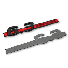 Load image into Gallery viewer, 2pcs 6.3 AMG Red Black Emblem Mercedes-Benz
