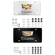 Load image into Gallery viewer, Cadillac Metal License Plate Cover with Screw Caps
