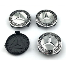Load image into Gallery viewer, Mercedes Benz 75mm Wheel Center Caps
