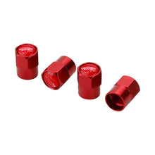 Load image into Gallery viewer, 4pcs Jaguar Red Background Logo Tire Valve Caps
