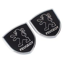 Load image into Gallery viewer, 2pcs Peugeot Logo Shield Emblems
