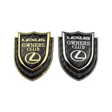 Load image into Gallery viewer, Lexus Logo Owners Club Shield Emblem Sticker
