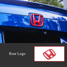 Load image into Gallery viewer, Logo For Honda 10th Civic 2016-2020 ABS Steering Wheel Front Emblem Rear Tailgate Badge Decal Creative Modfication
