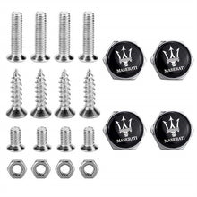 Load image into Gallery viewer, 4pcs License Plate Screws for Maserati Frame
