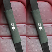 Load image into Gallery viewer, 2pcs Audi Logo Seat Belt Pads

