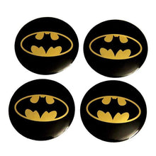 Load image into Gallery viewer, 4pcs 56.5mm Batman Logo Wheel Centre Stickers
