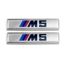 Load image into Gallery viewer, 2Pcs M5 Performance Emblem Fender for BMW [Silver, Sticker]
