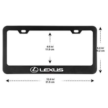 Load image into Gallery viewer, 2pcs Lexus License Plate Frames with Screw Caps
