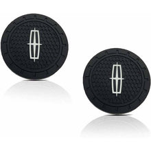 Load image into Gallery viewer, 2pcs Lincoln Logo Auto Cup Holder Mats
