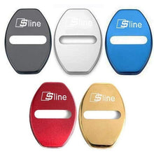 Load image into Gallery viewer, 4pcs Audi Sline Logo Door Lock Cover for A3 A4L Q2L ect

