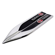 Load image into Gallery viewer, 2pcs Toyota Logo Blade Fender Emblem Stickers
