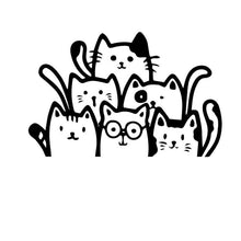 Load image into Gallery viewer, Cartoon Cats Auto Sticker
